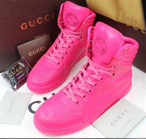 neon pink sneakers gucci|Women's Gucci Ripple sneaker in pale pink leather.